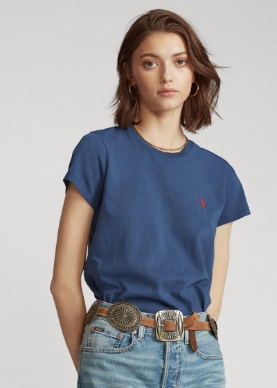 Women's Polo Ralph Lauren Cotton Crewneck T Shirts | 895137PJS